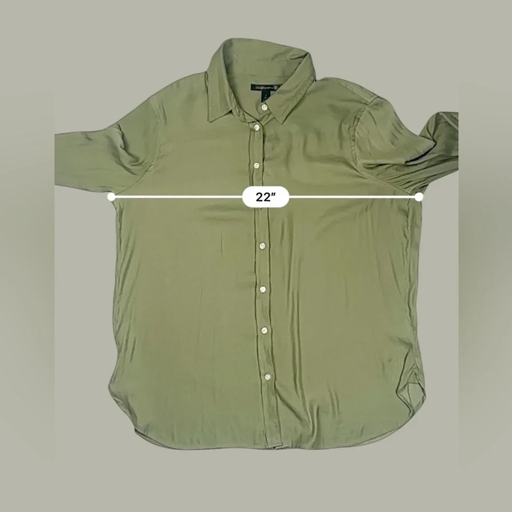 Banana Republic Olive Green Dillon Long Sleeve Button-Up Shirt – Size L